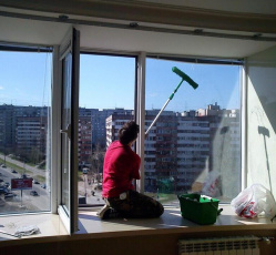 Мытье окон в однокомнатной квартире Очёр